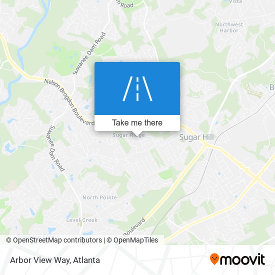 Arbor View Way map