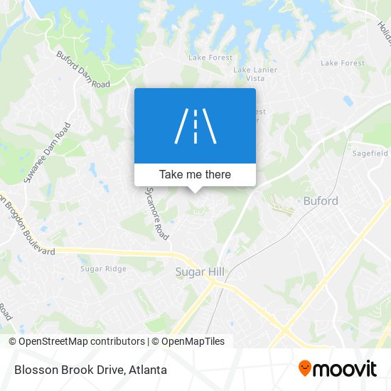 Blosson Brook Drive map