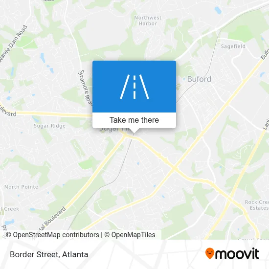 Border Street map