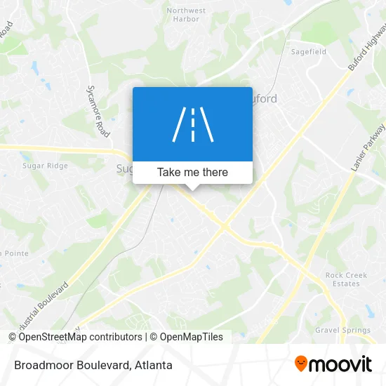 Broadmoor Boulevard map