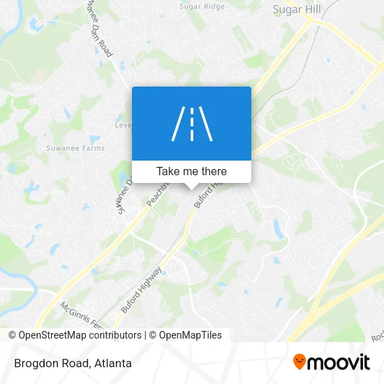 Brogdon Road map