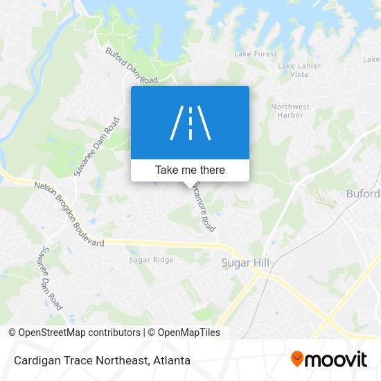 Cardigan Trace Northeast map