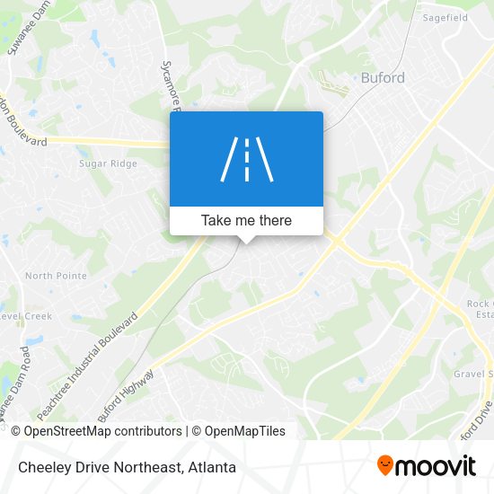 Cheeley Drive Northeast map