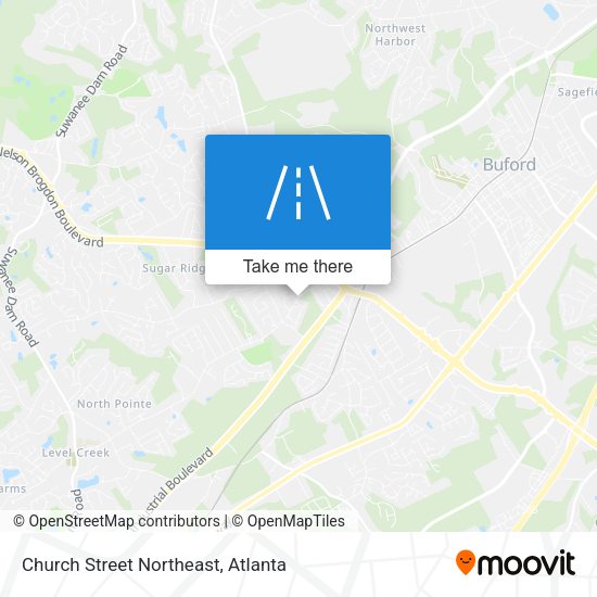 Mapa de Church Street Northeast