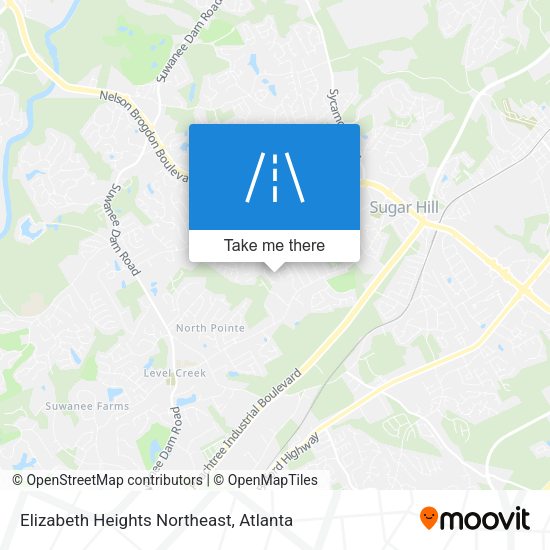 Elizabeth Heights Northeast map