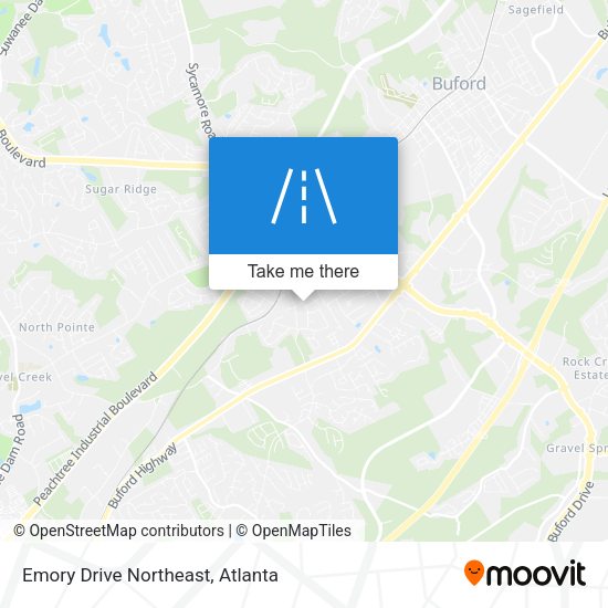 Mapa de Emory Drive Northeast