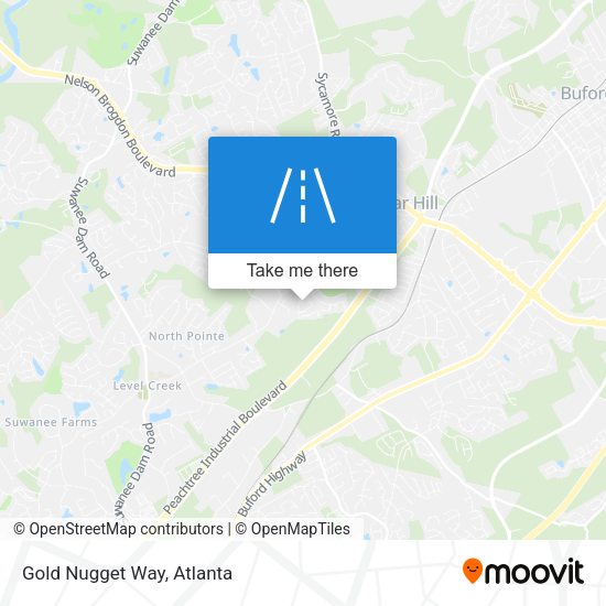 Mapa de Gold Nugget Way