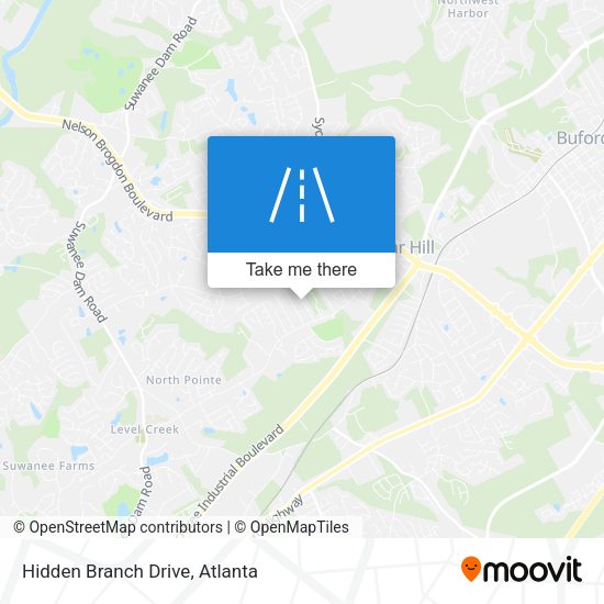 Hidden Branch Drive map