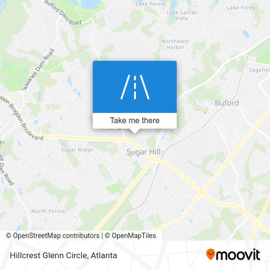 Mapa de Hillcrest Glenn Circle