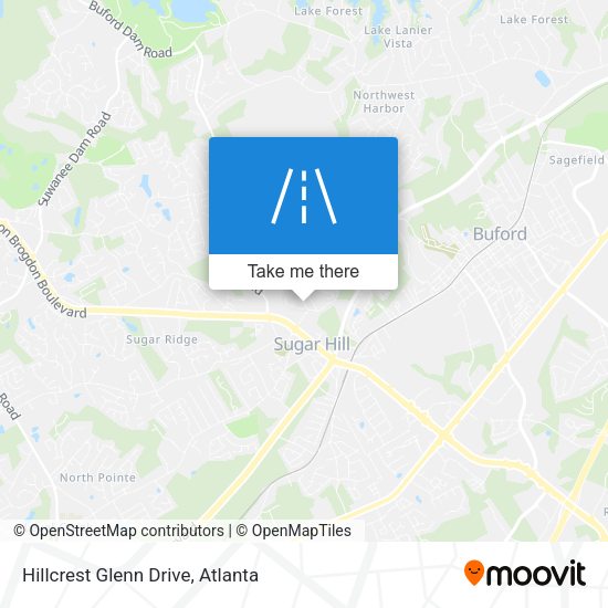 Mapa de Hillcrest Glenn Drive
