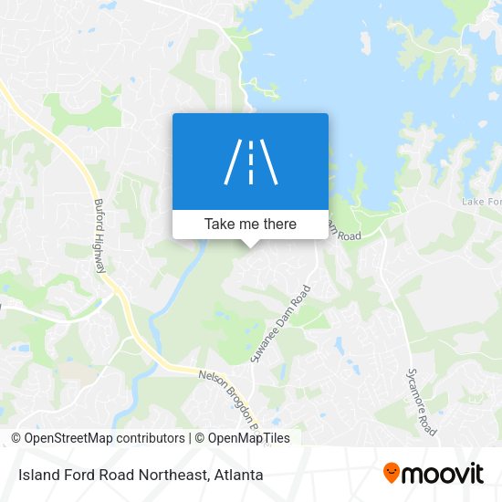 Island Ford Road Northeast map