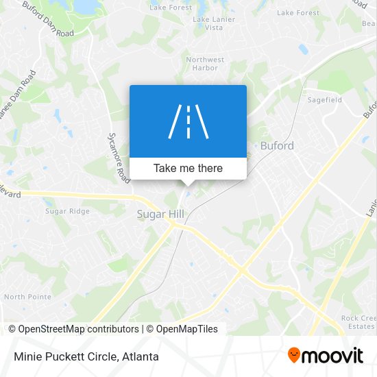 Mapa de Minie Puckett Circle