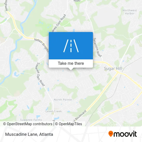 Muscadine Lane map