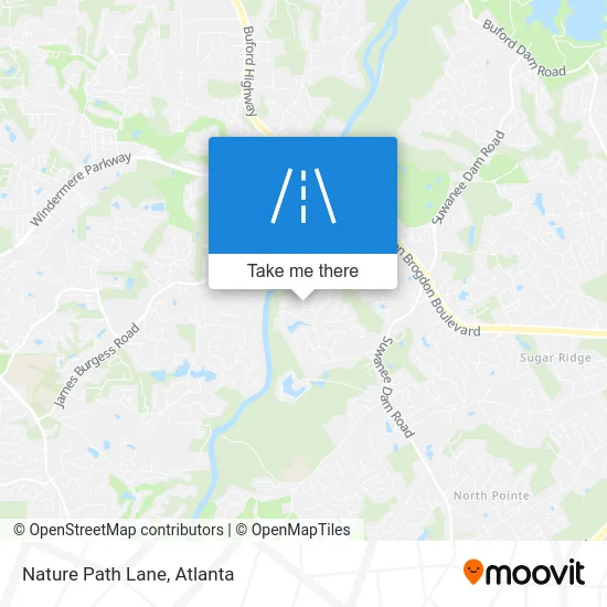 Nature Path Lane map