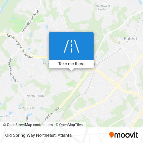 Old Spring Way Northeast map