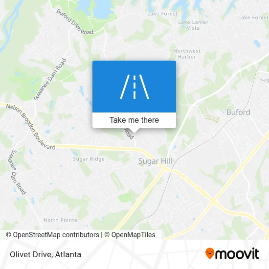 Olivet Drive map