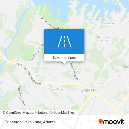 Mapa de Princeton Oaks Lane