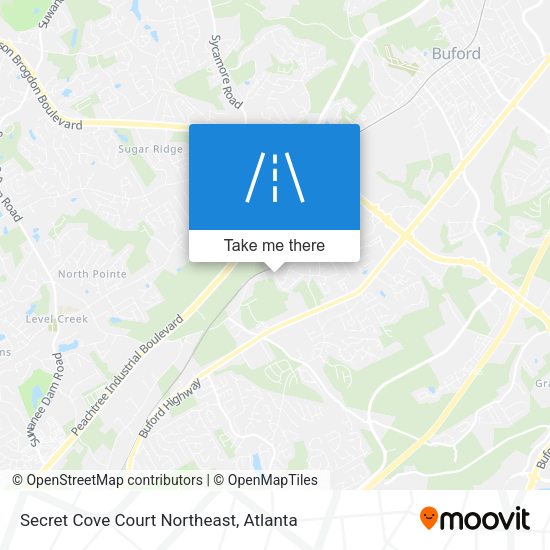 Mapa de Secret Cove Court Northeast