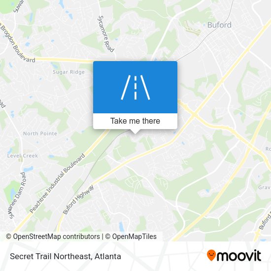 Secret Trail Northeast map