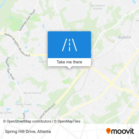Spring Hill Drive map