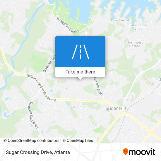 Sugar Crossing Drive map