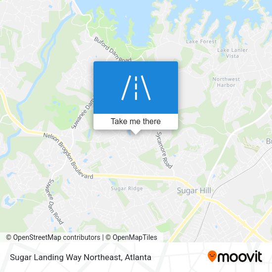Mapa de Sugar Landing Way Northeast