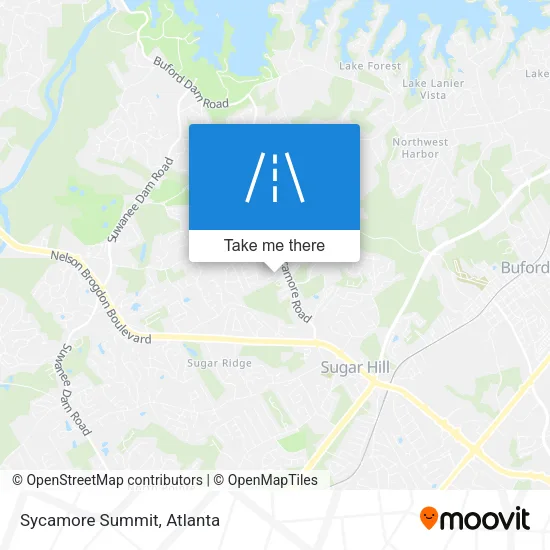 Sycamore Summit map