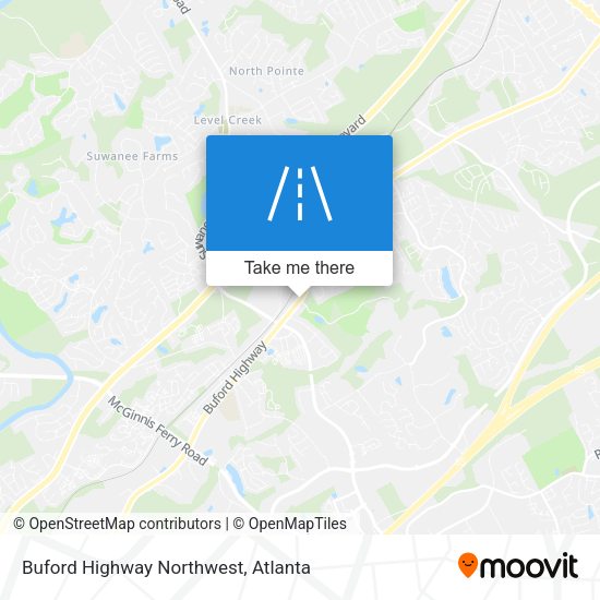 Buford Highway Northwest map