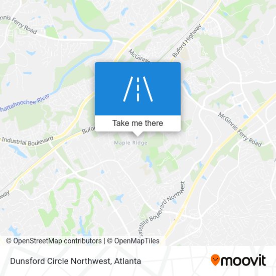 Mapa de Dunsford Circle Northwest