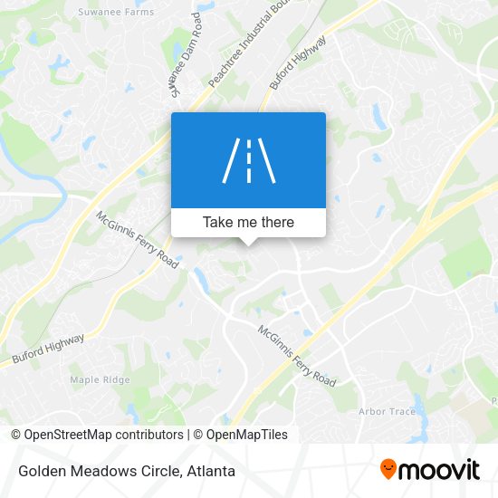 Golden Meadows Circle map