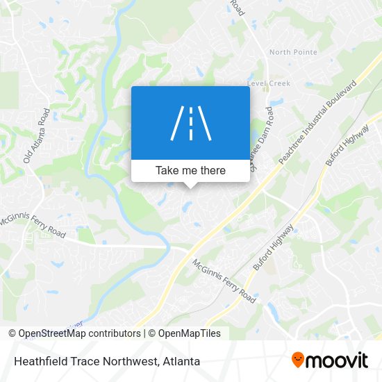 Heathfield Trace Northwest map