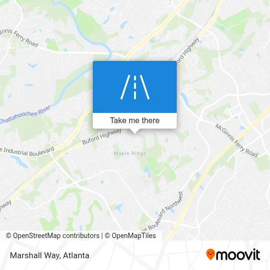 Marshall Way map