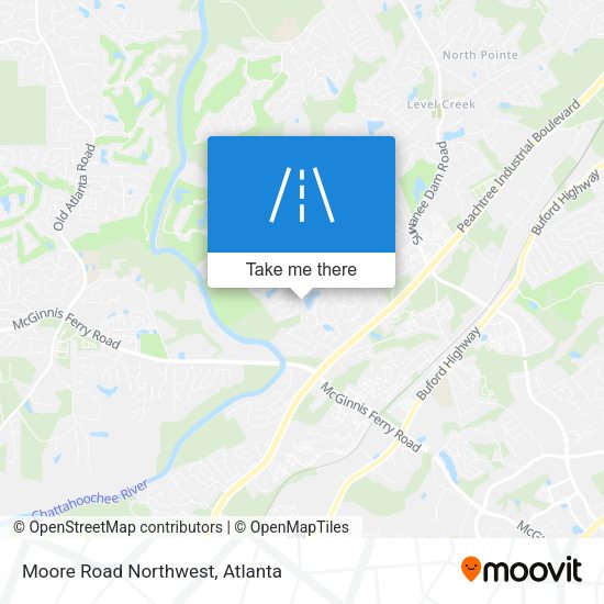 Mapa de Moore Road Northwest