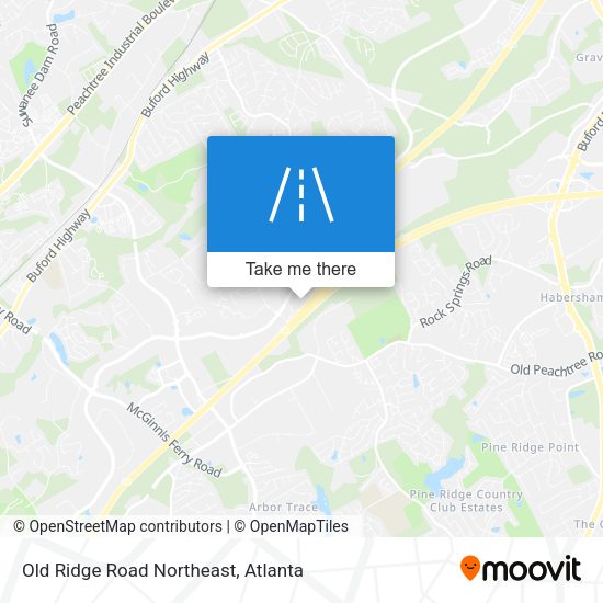 Old Ridge Road Northeast map
