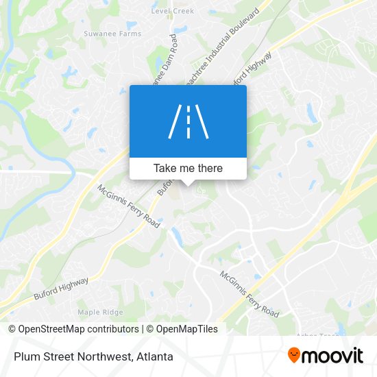 Mapa de Plum Street Northwest