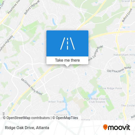 Mapa de Ridge Oak Drive