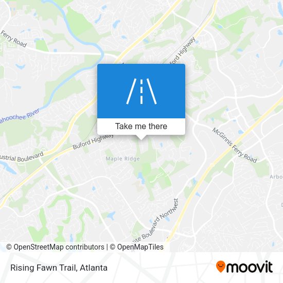 Mapa de Rising Fawn Trail