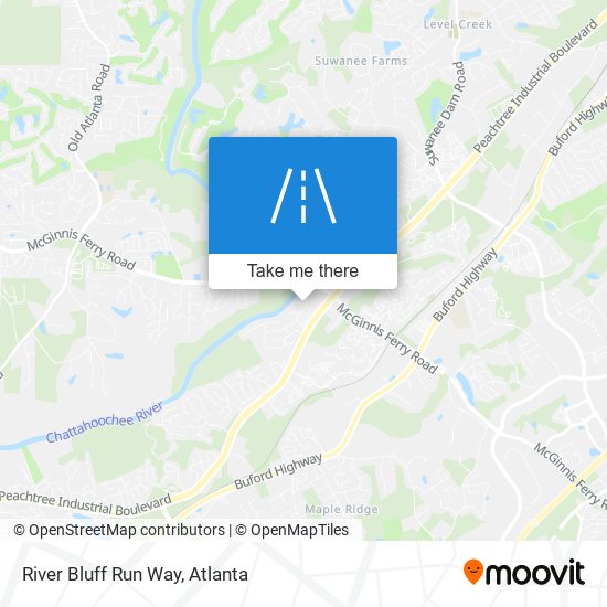 River Bluff Run Way map