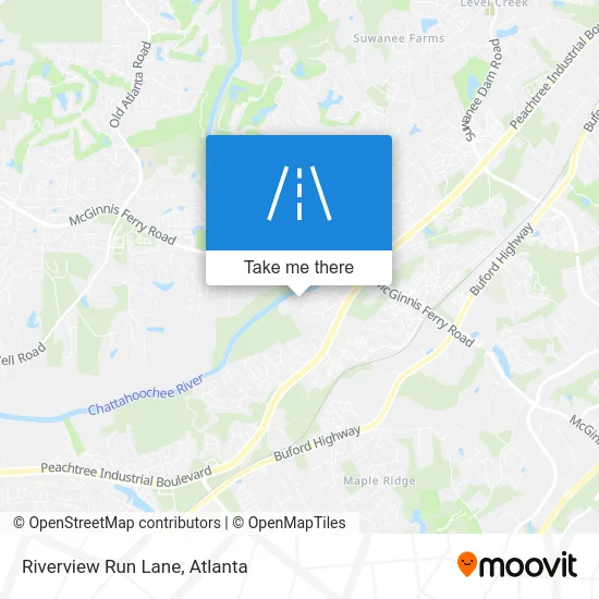 Riverview Run Lane map