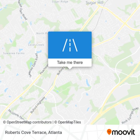 Roberts Cove Terrace map