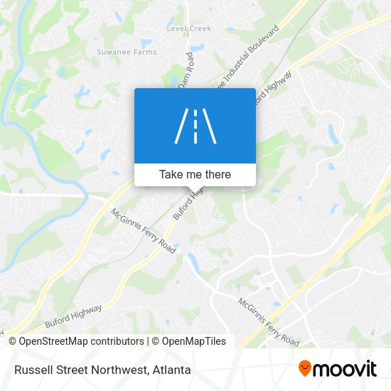 Mapa de Russell Street Northwest