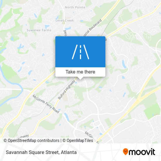 Savannah Square Street map
