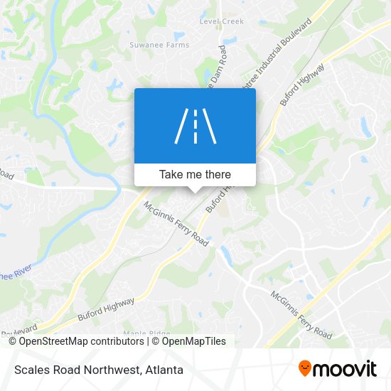 Scales Road Northwest map