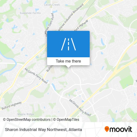Sharon Industrial Way Northwest map