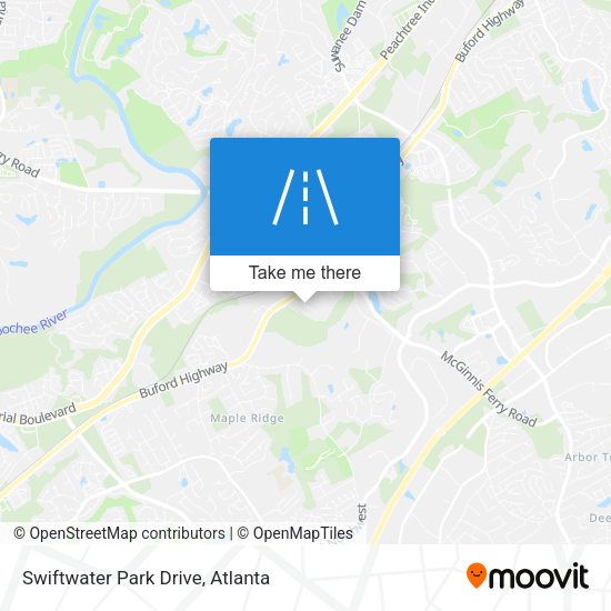 Swiftwater Park Drive map