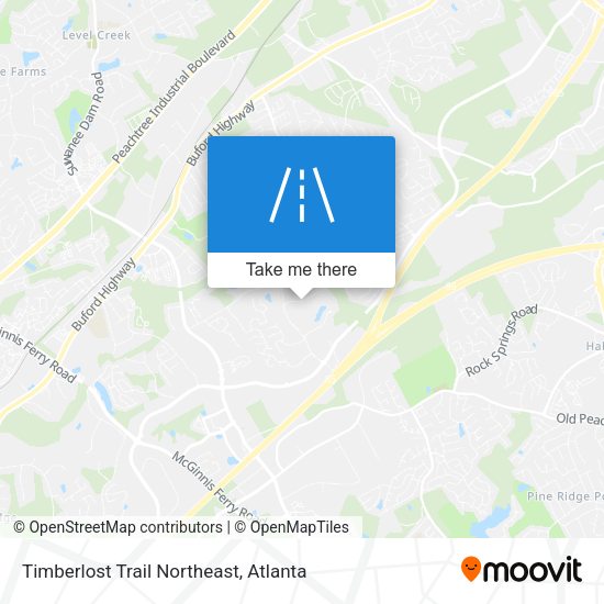 Timberlost Trail Northeast map