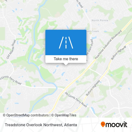 Treadstone Overlook Northwest map