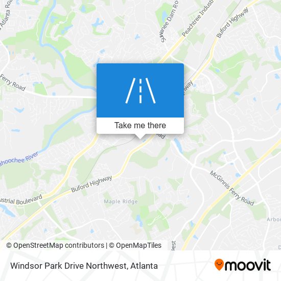 Mapa de Windsor Park Drive Northwest