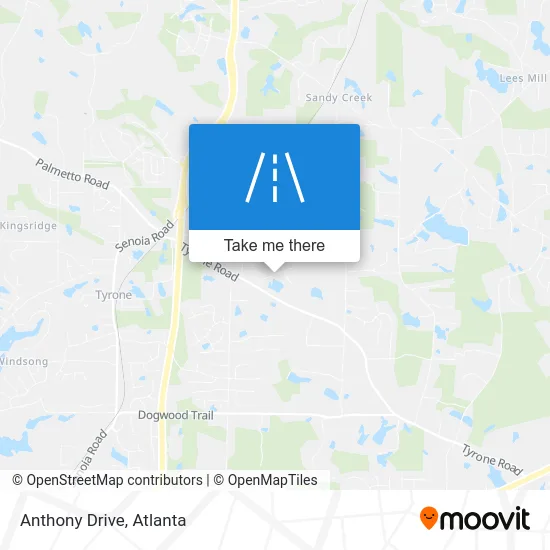 Anthony Drive map