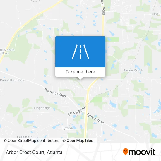 Arbor Crest Court map